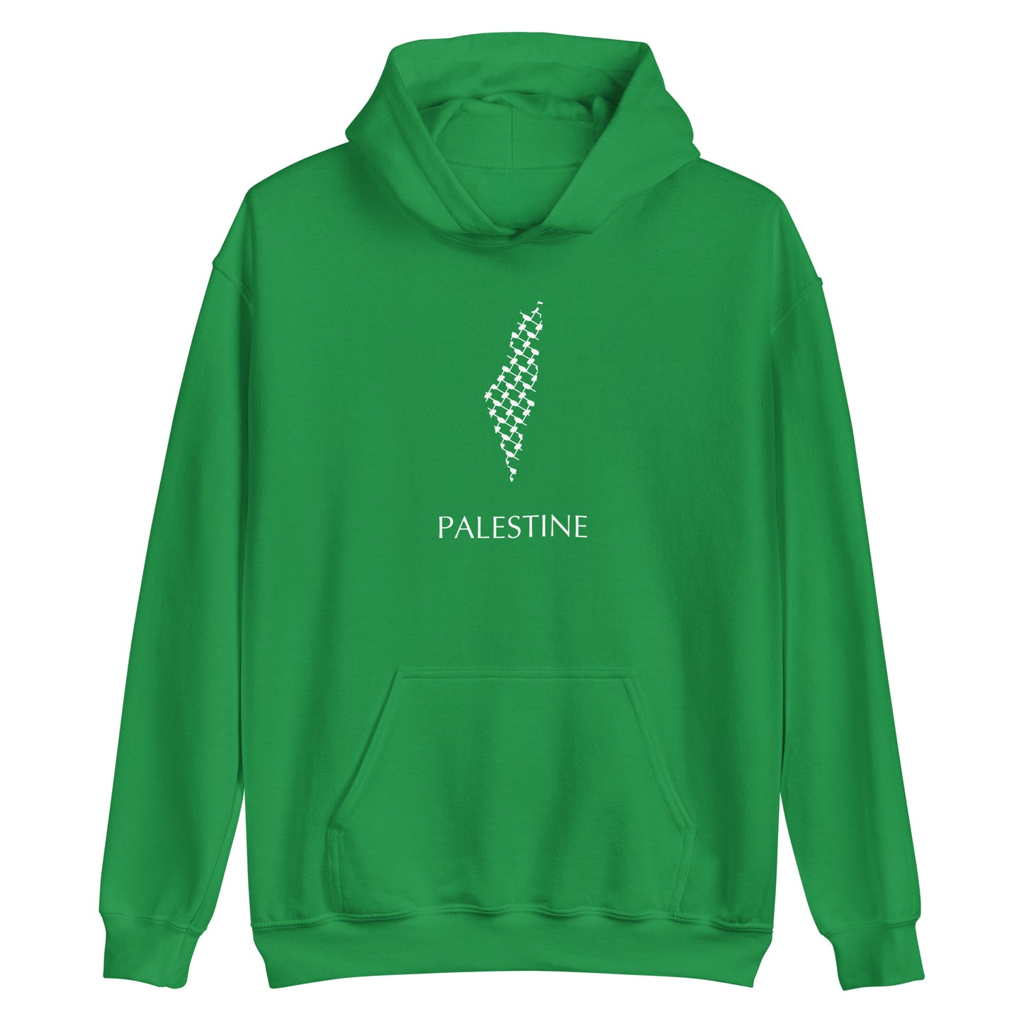 Palestine map scarf art - Keffiyeh Art Hoodie - Free Palestine