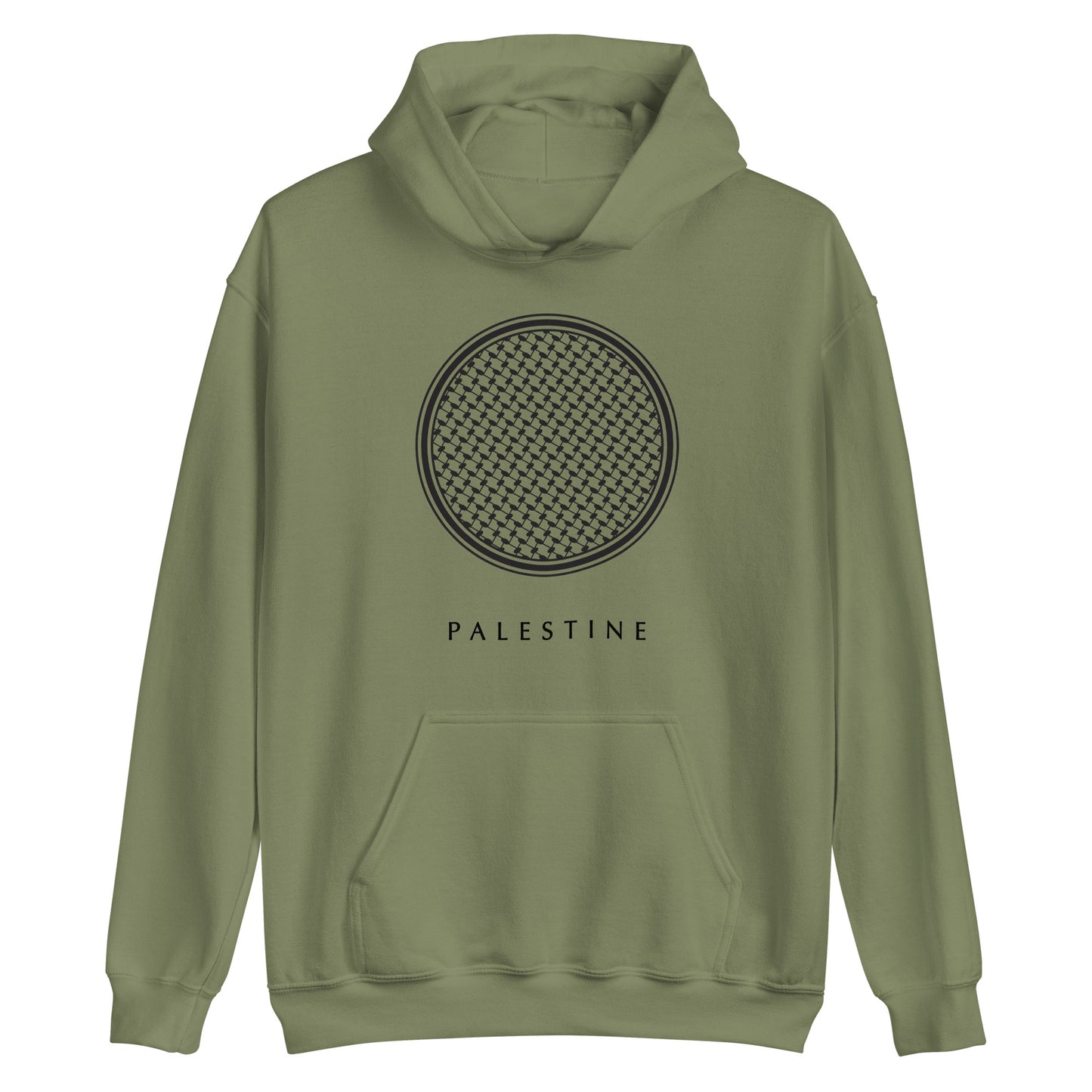 Keffiyeh Art Hoodie - Palestinian Scarf Design - Free Palestine