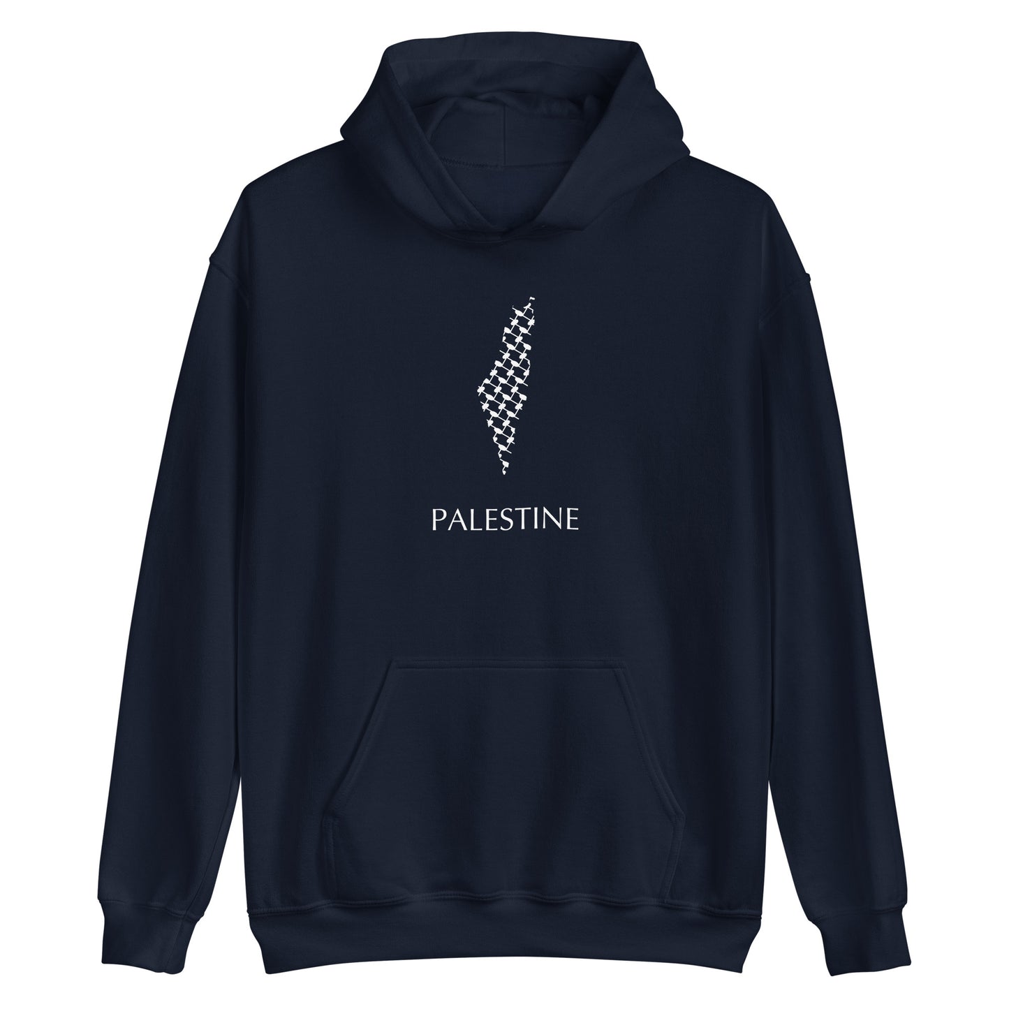 Palestine map scarf art - Keffiyeh Art Hoodie - Free Palestine