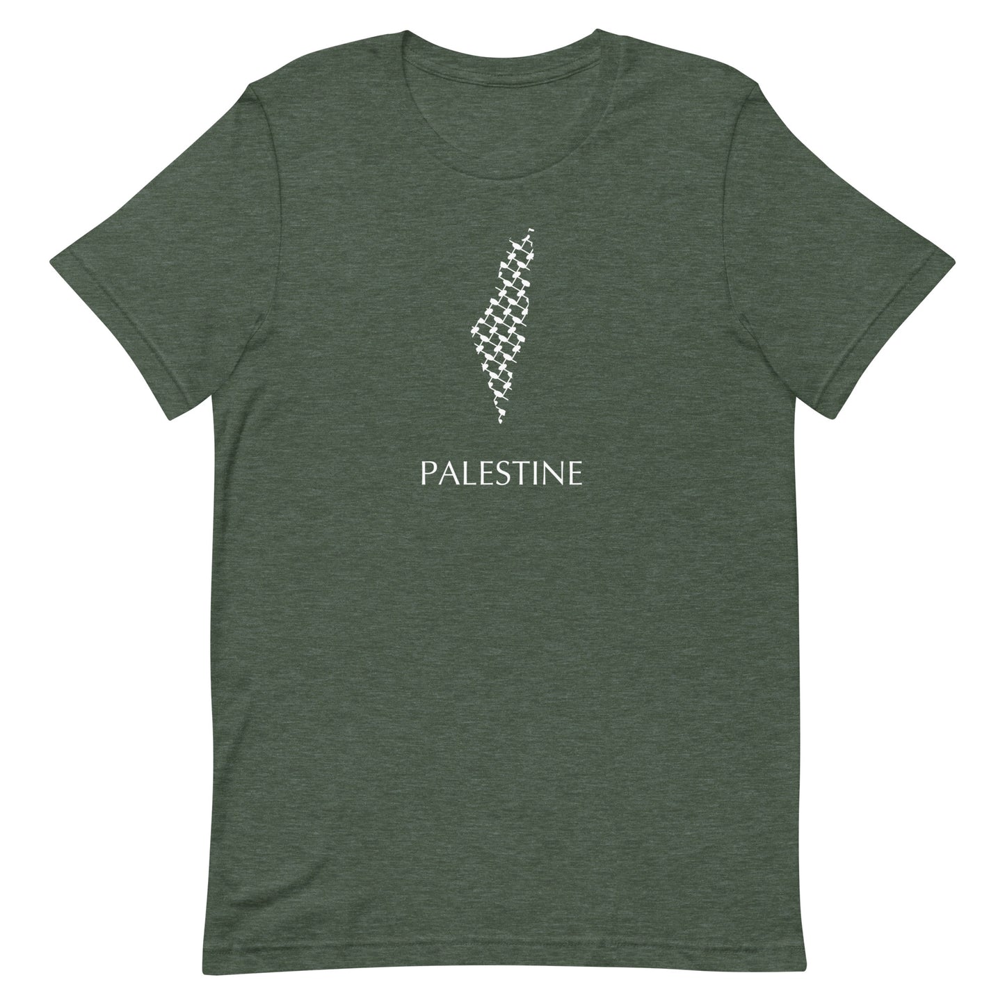Palestine map t-shirt - Free Palestine - Palestinian Scarf Art - Kuffiyeh
