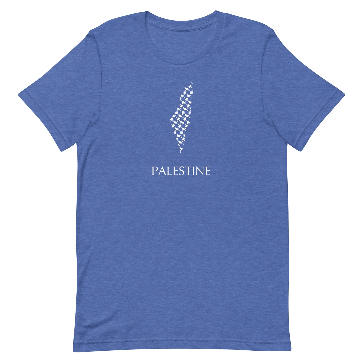 Palestine map t-shirt - Free Palestine - Palestinian Scarf Art - Kuffiyeh