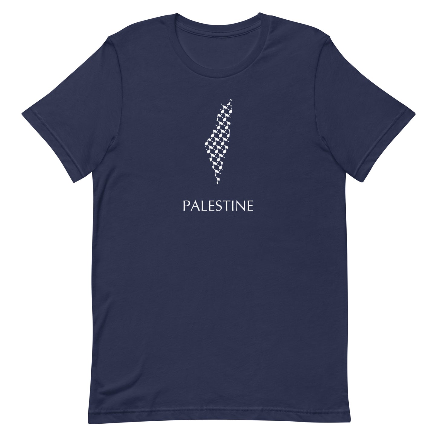 Palestine map t-shirt - Free Palestine - Palestinian Scarf Art - Kuffiyeh