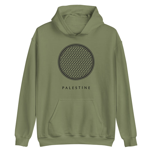 Keffiyeh Art Hoodie - Palestinian Scarf Design - Free Palestine